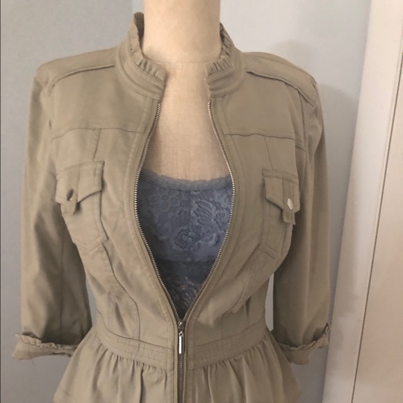 WHBM Field Jacket in Military Green - Picture 2 of 12